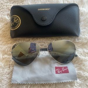 Rayban mirrored Aviator RB8317CH CHROMANCE authentic